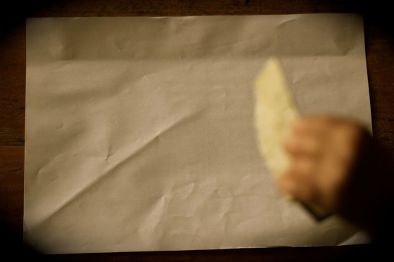 lay out your paper in the landscape position