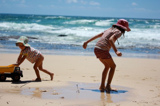 a beautiful beach moment, the light is incredible!