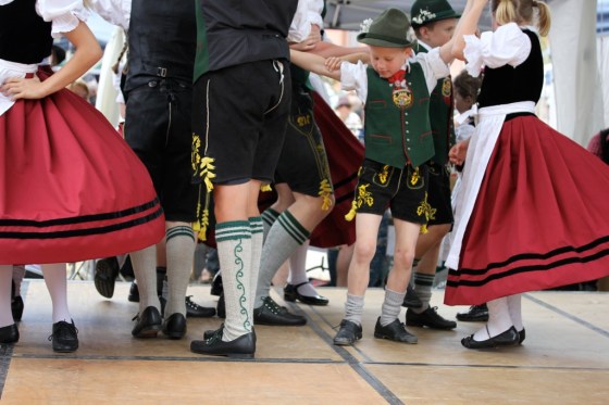 Bavarian folk dancing