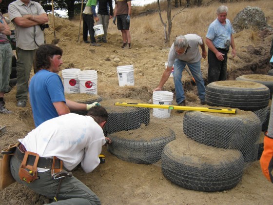 forming the front wall to the East